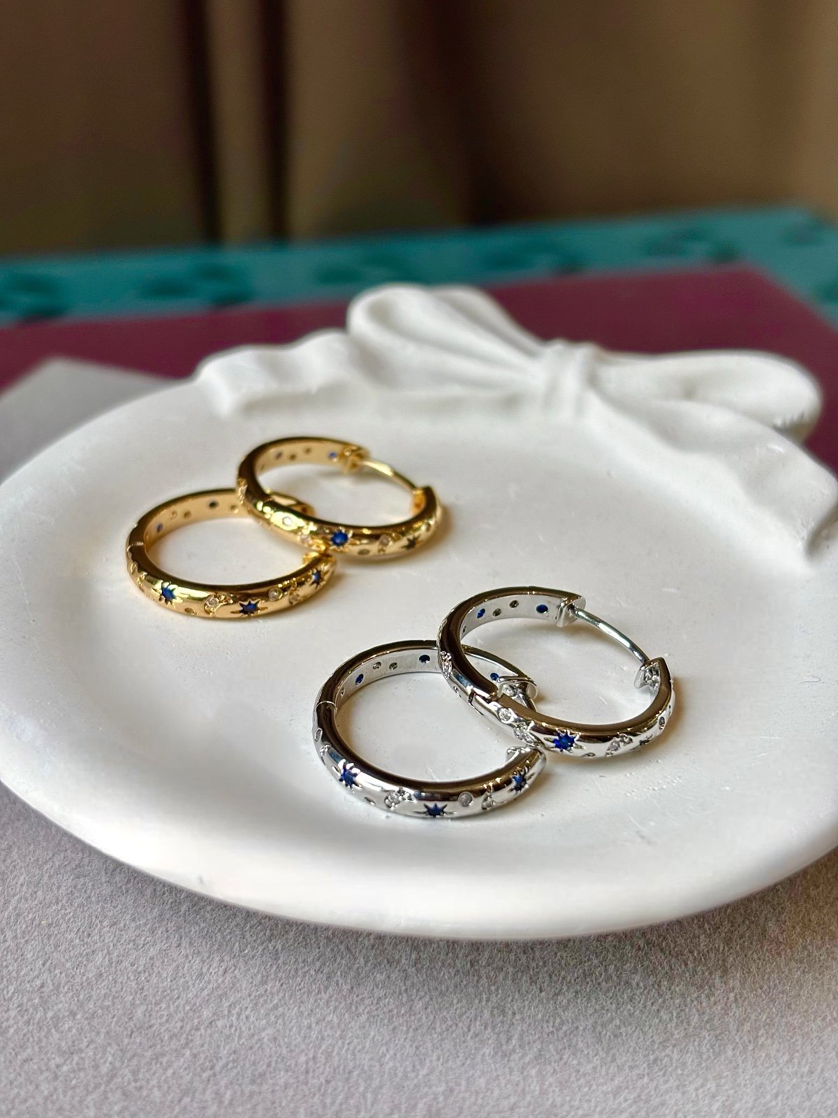 Starburst Hoops