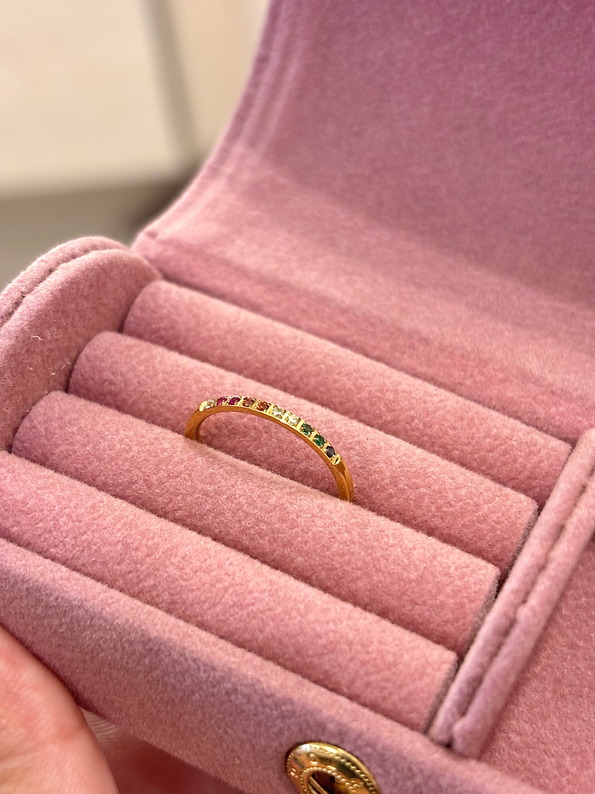 Rainbow Crystal Ring