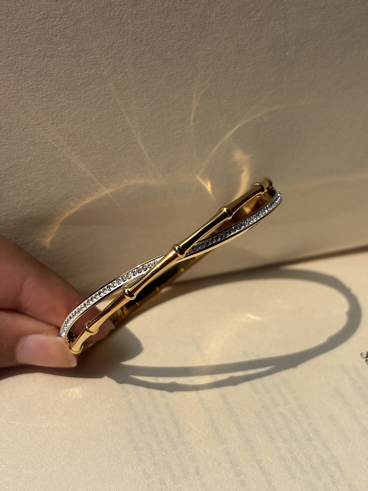Intertwined Bamboo Cuff