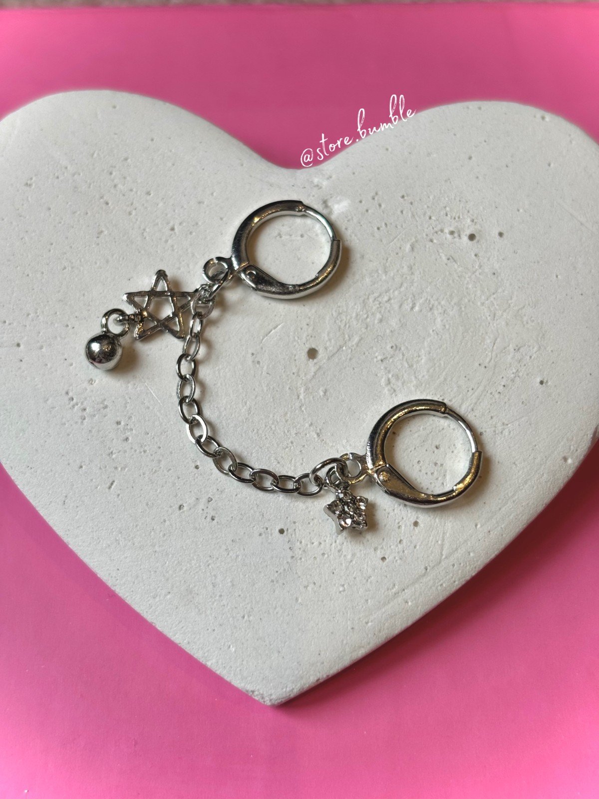 2K Double Star Earring