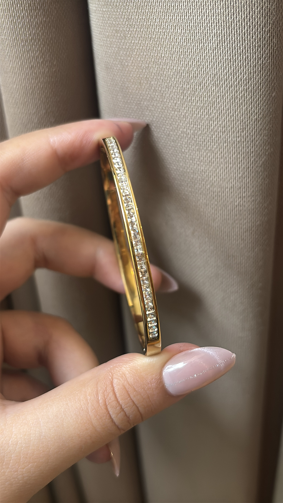 Mila Crystal Channel Bangle