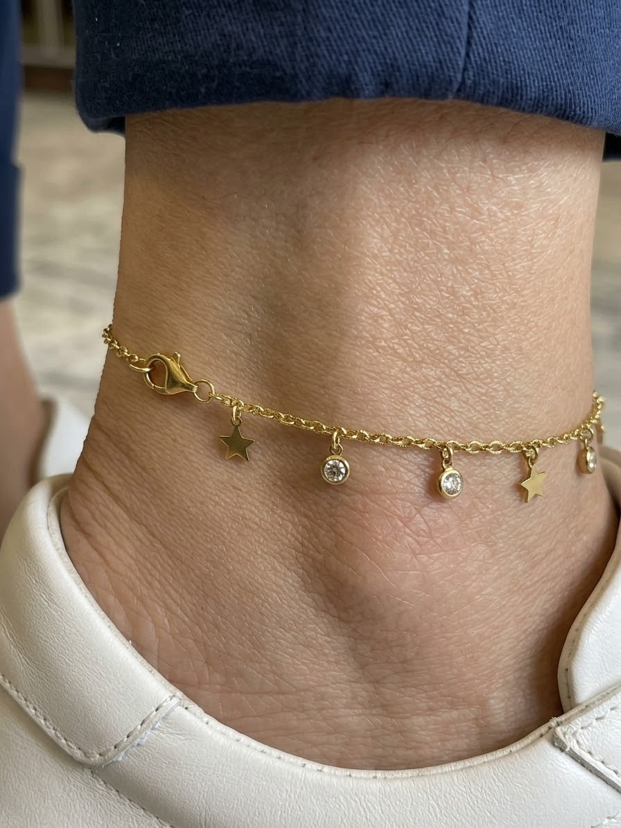 Kawaii Star Anklet