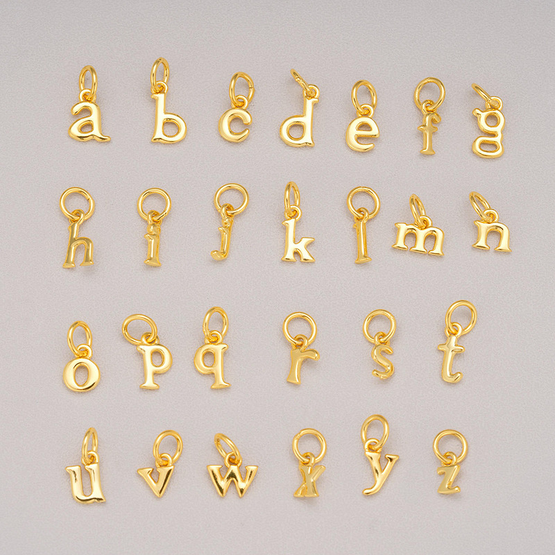 Petite Lowercase Initial Charm