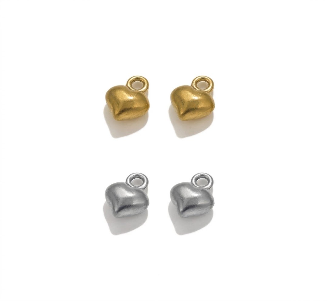 Mini Heart Charm (stainless steel)
