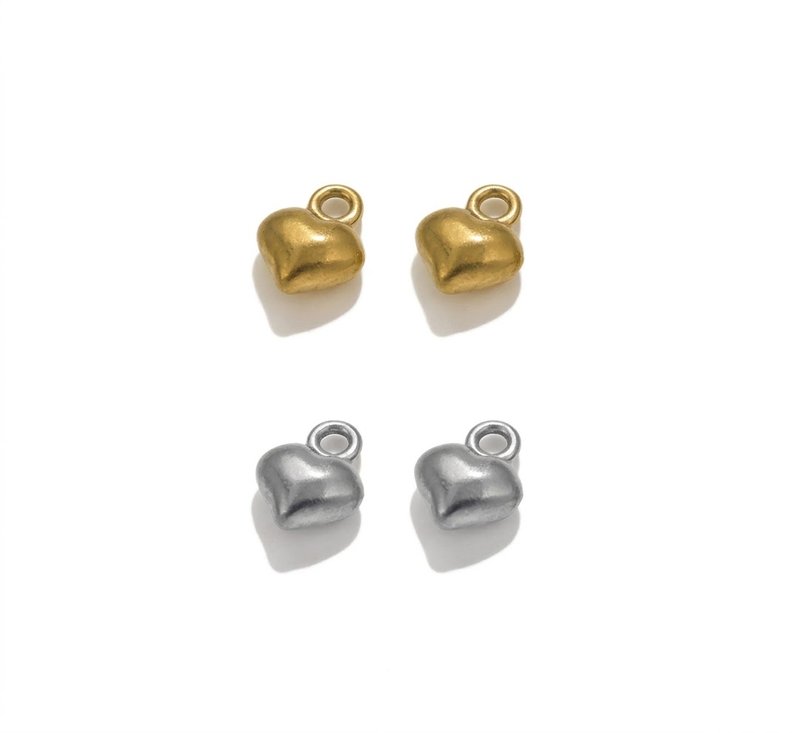 Mini Heart Charm (stainless steel)