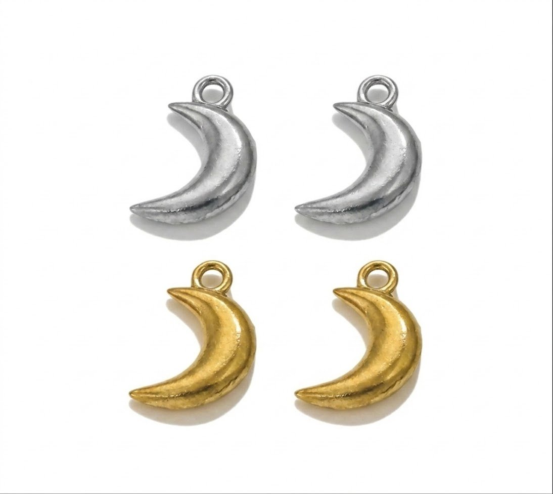 Moon Charm (Stainless Steel)