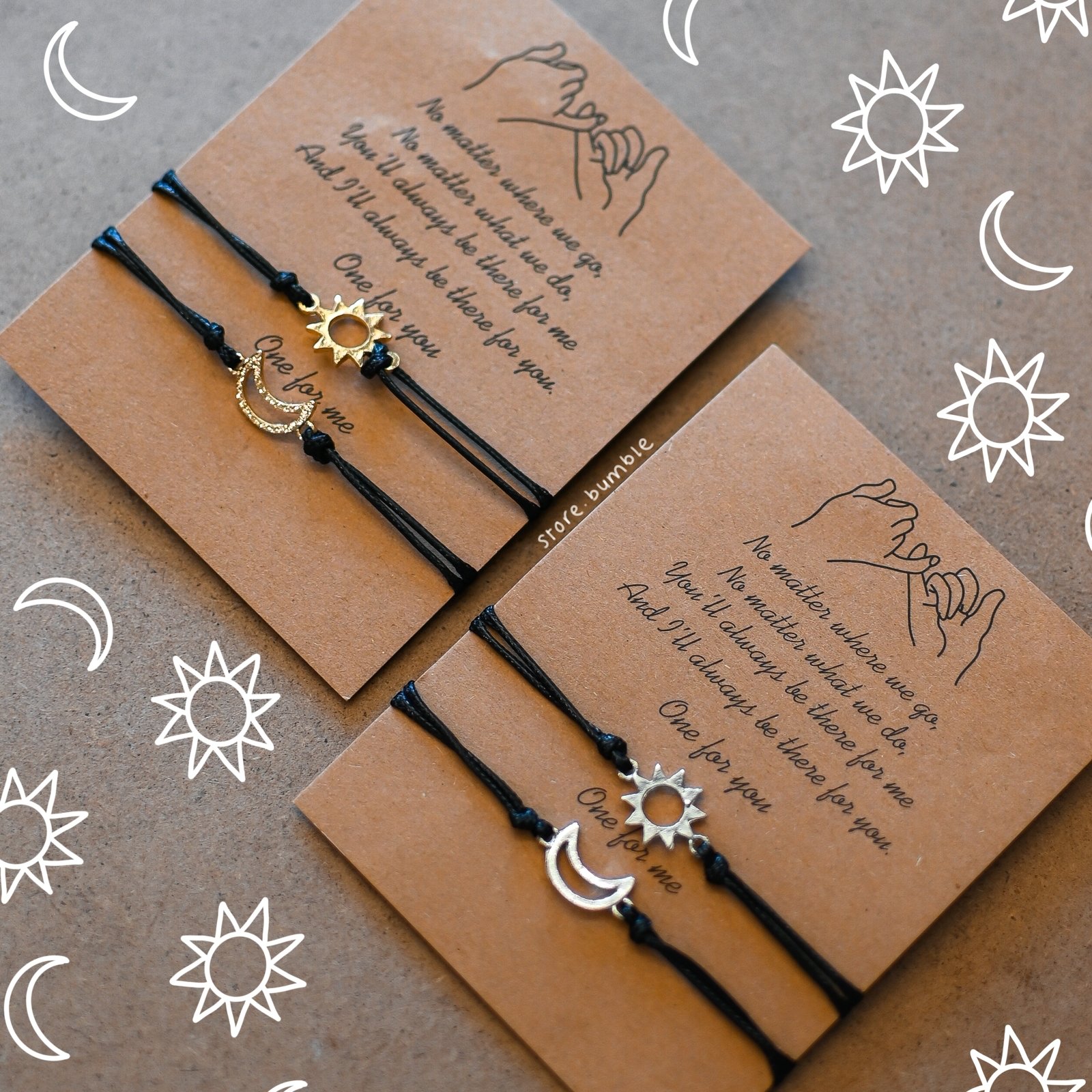 Sun and Moon Friendship Bracelets