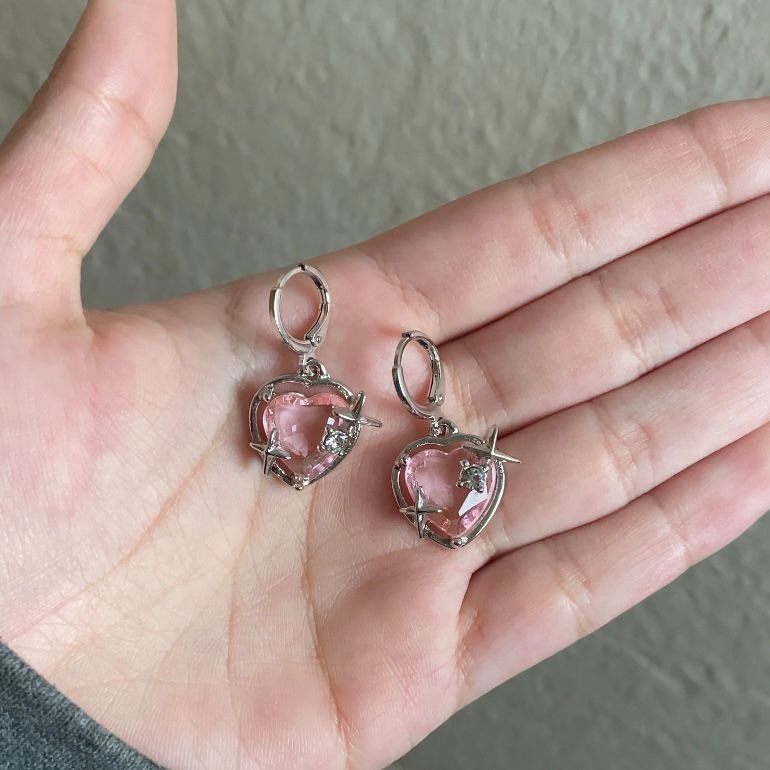Candy Heart Punk Huggies