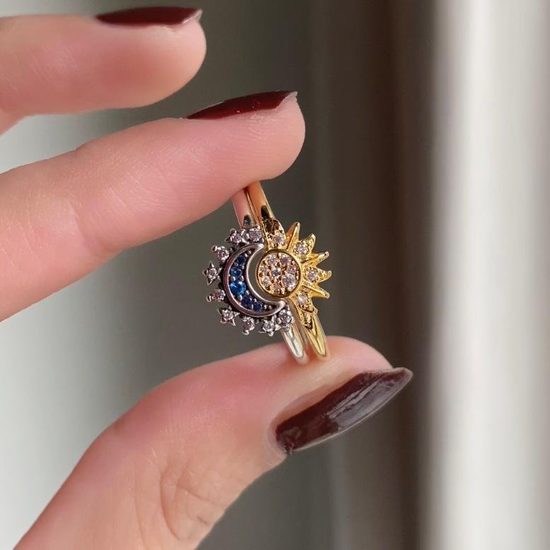 Nova Sun &amp; Moon Rings Set