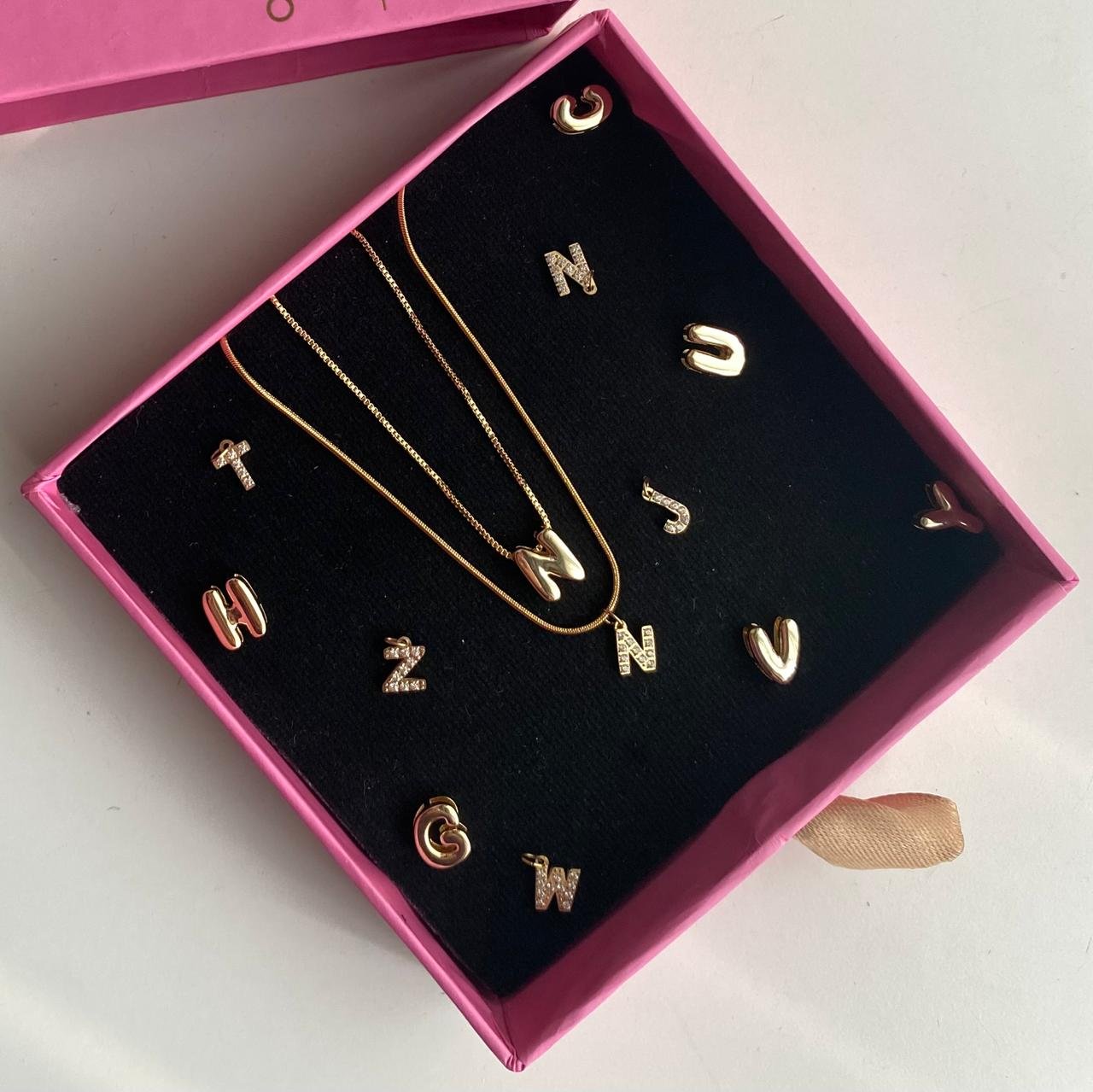 Golden Initial Necklace (Stainless)