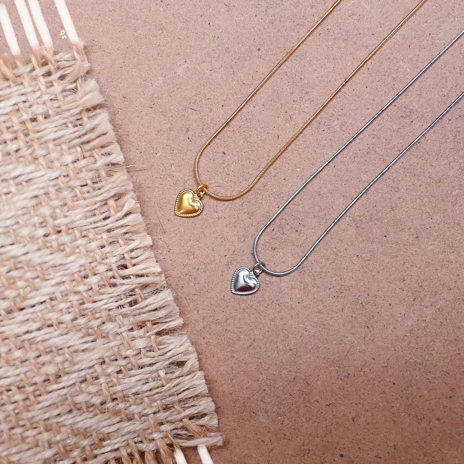 Bia Heart Necklace (Stainless Steel)