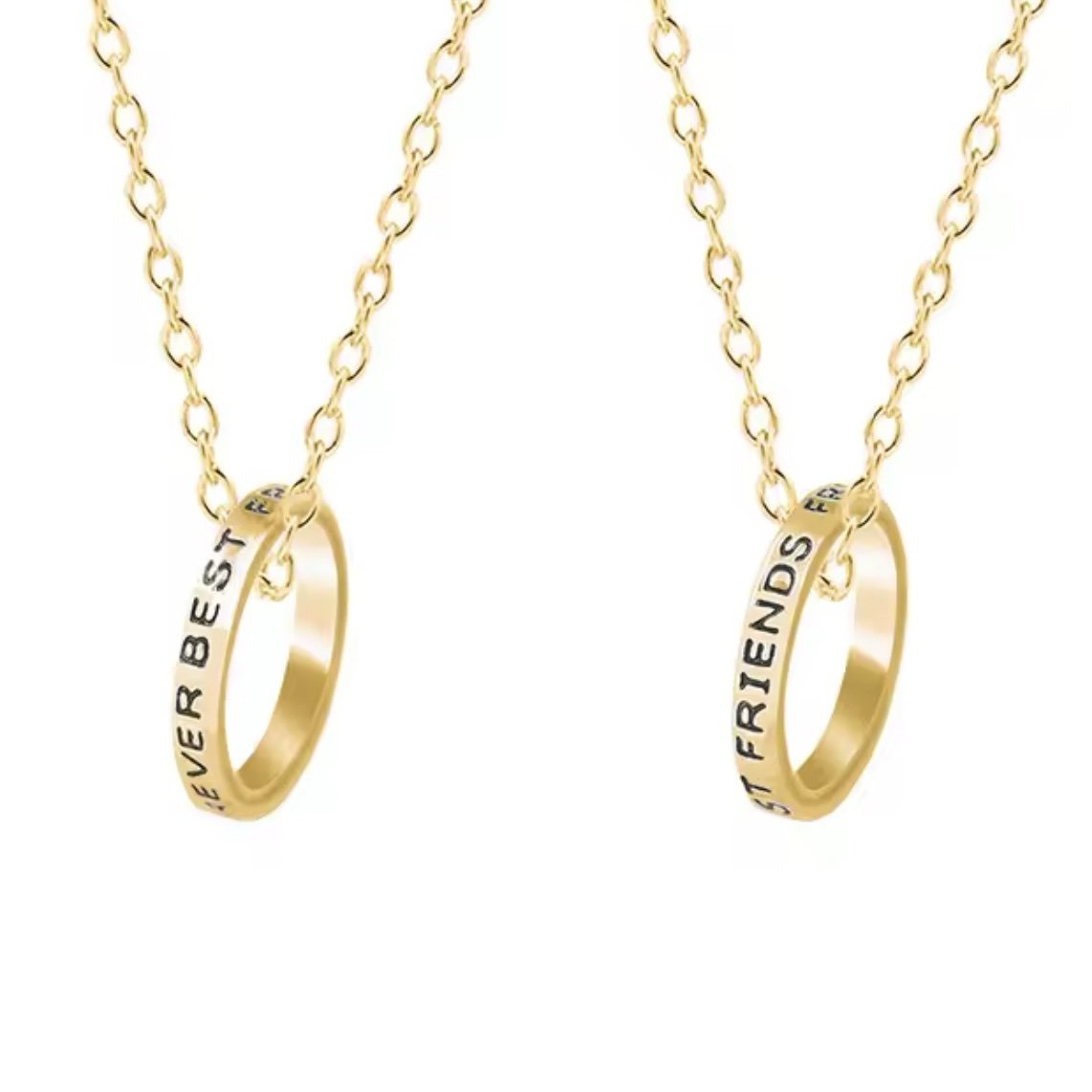 Friendship Ring Necklaces (Set of 2)