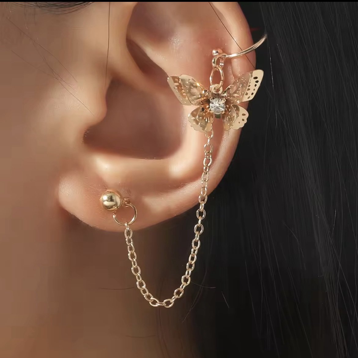 Butterfly Ear Cuff
