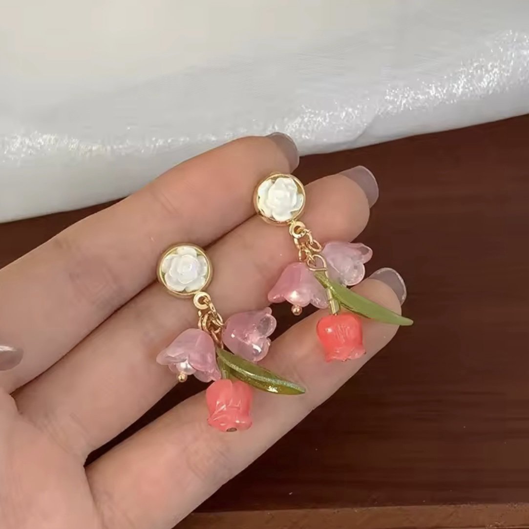 Flower Drop Earrings