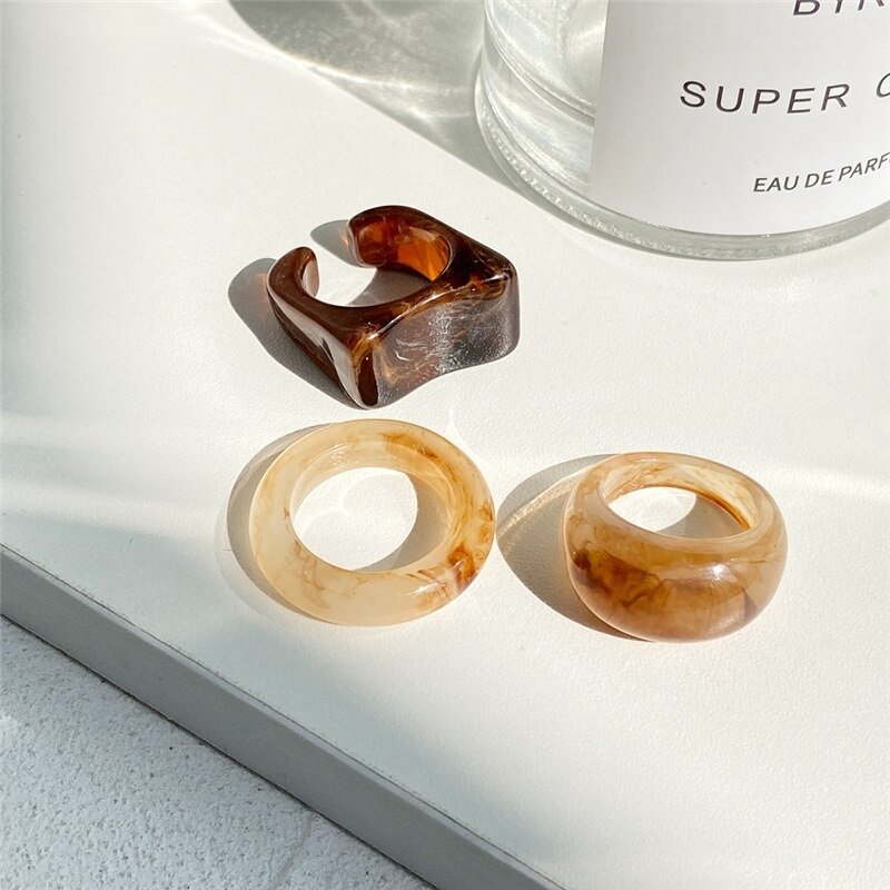 Sandstone Chunky Rings Set — image 1