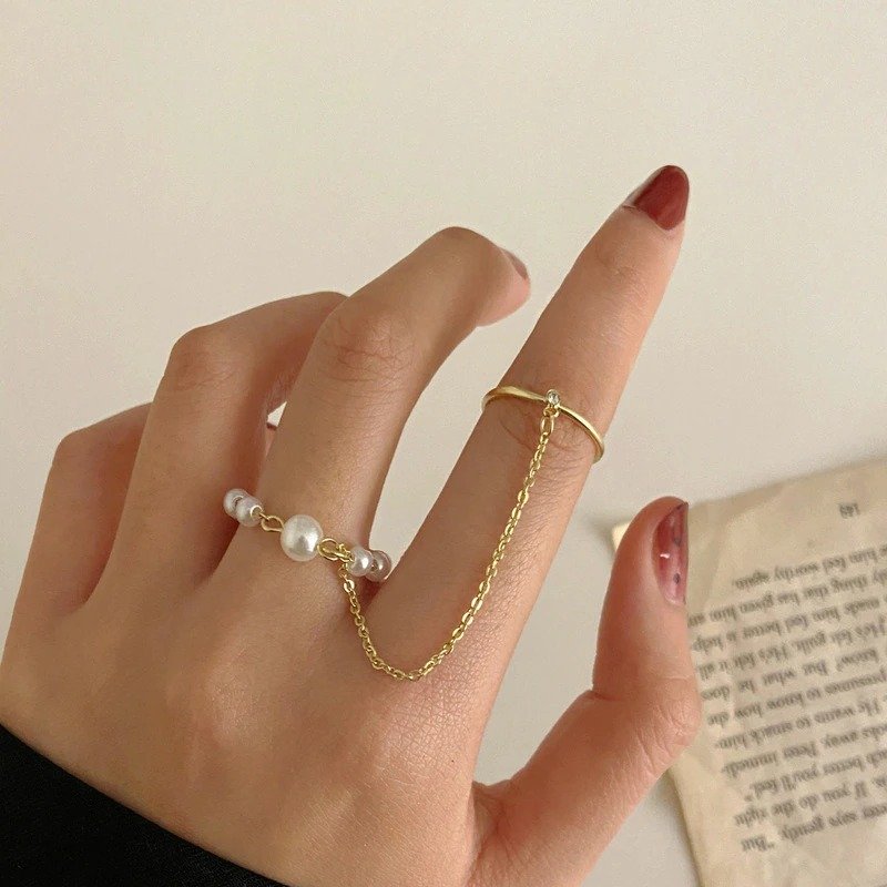 Perle Chain Ring
