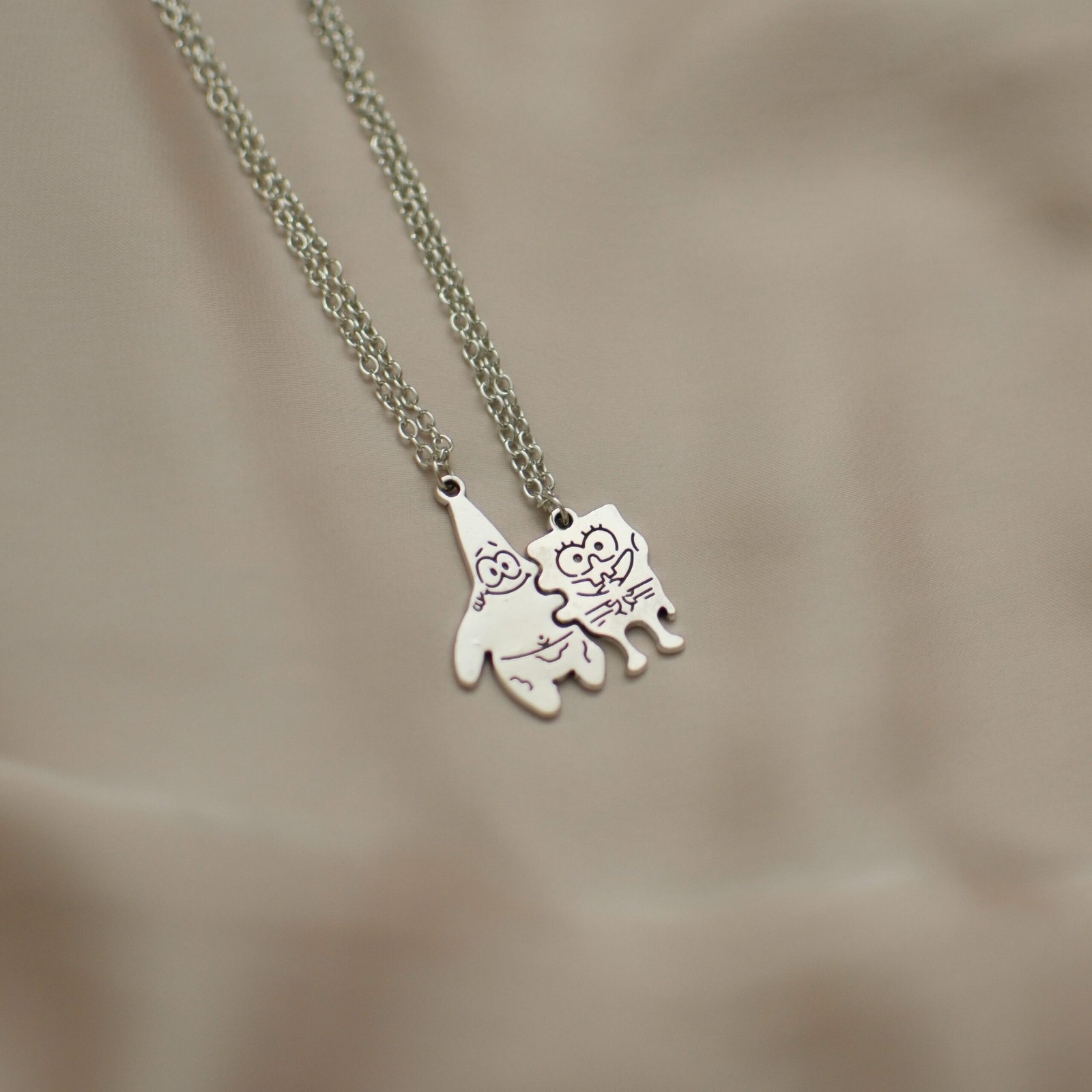 Spongebob &amp; Patrick Necklaces