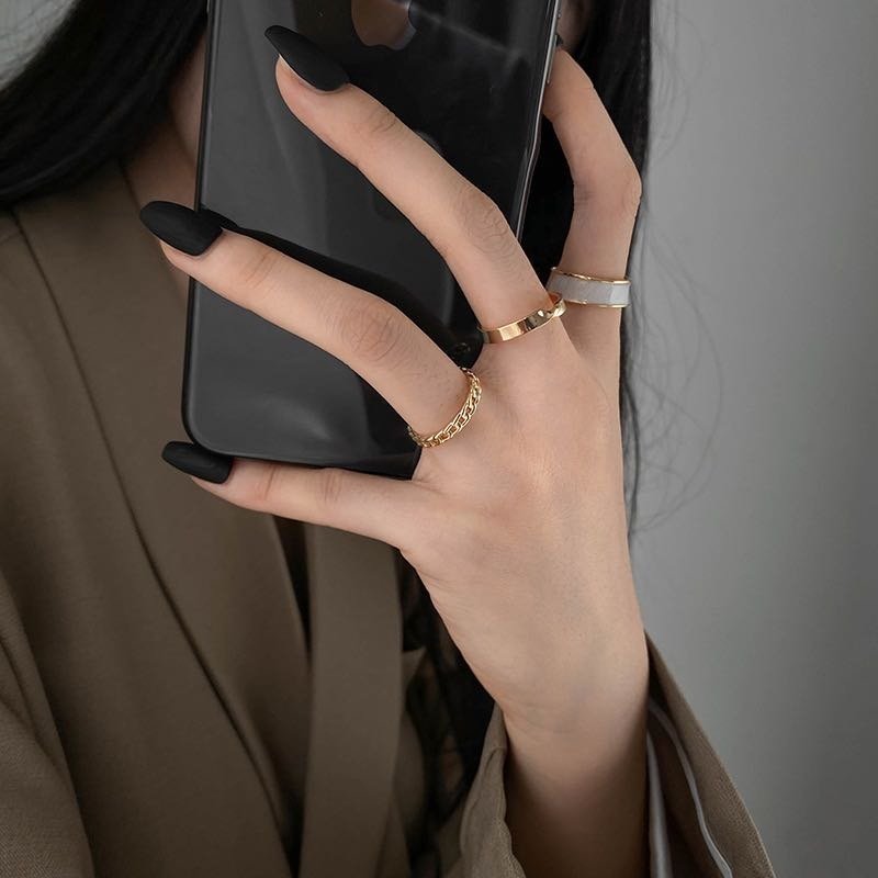 Blanc Rings Set