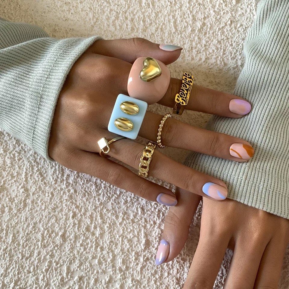 Revenge Retro Rings Set
