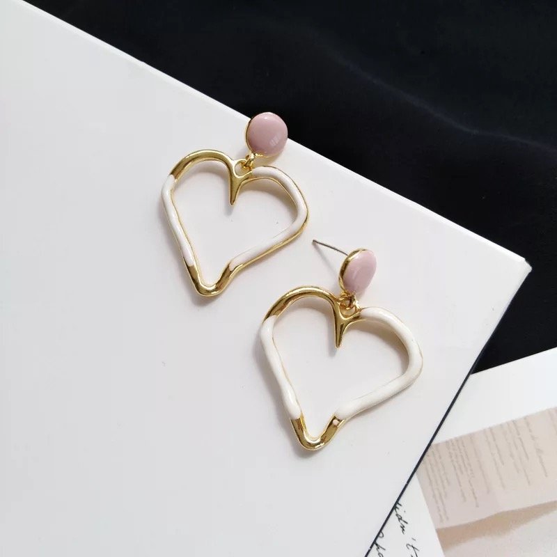 Double Dipped Heart Earrings