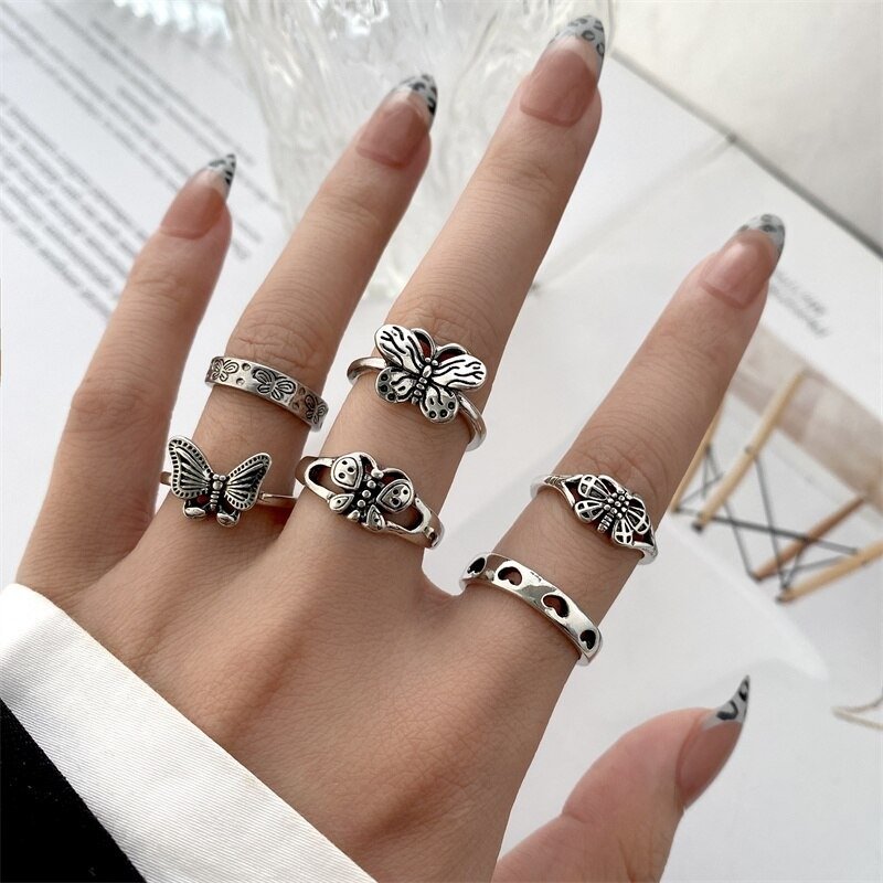 Mariposa Rings Set