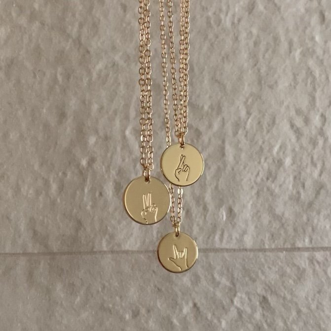 Hand Gesture Necklace