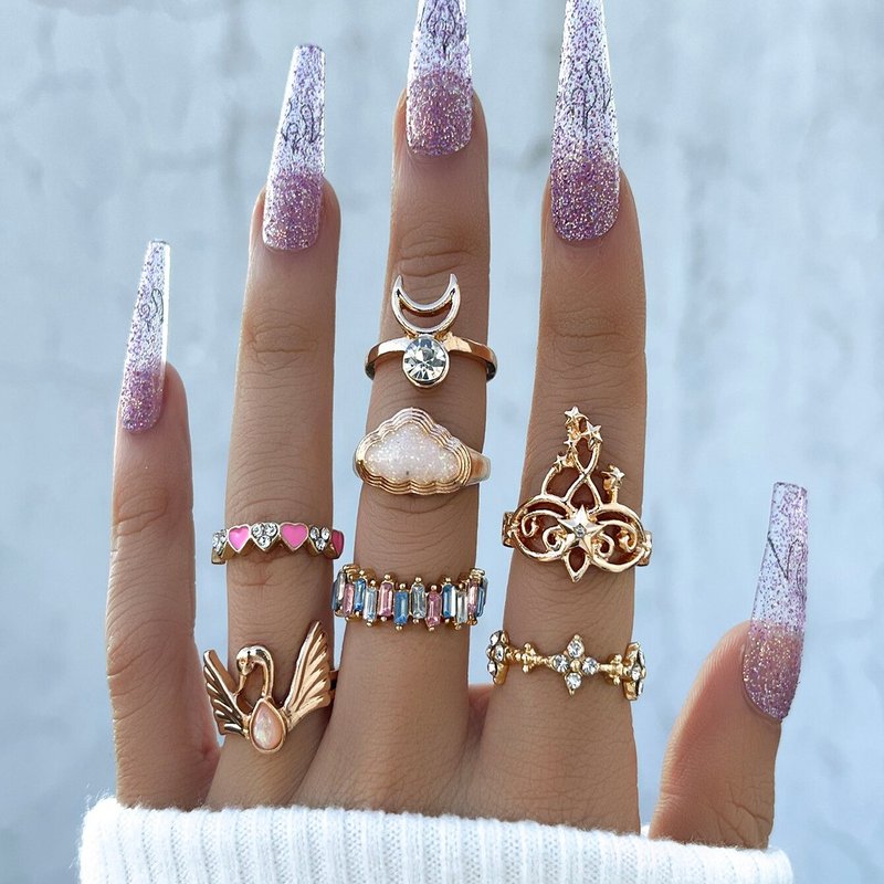 Swan Daze Rings Set