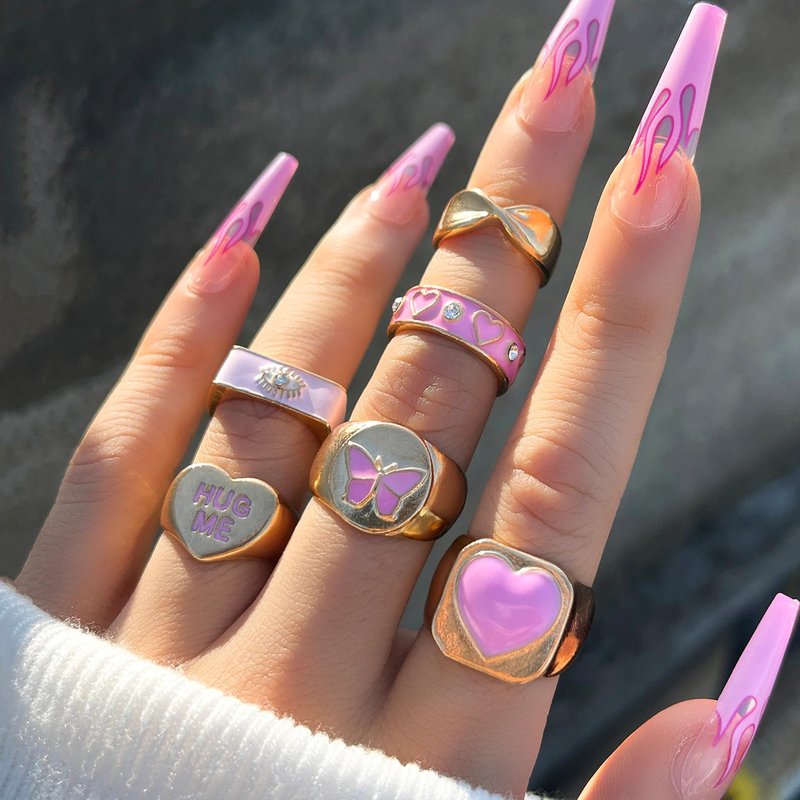 Butterfly Hugs Rings Set
