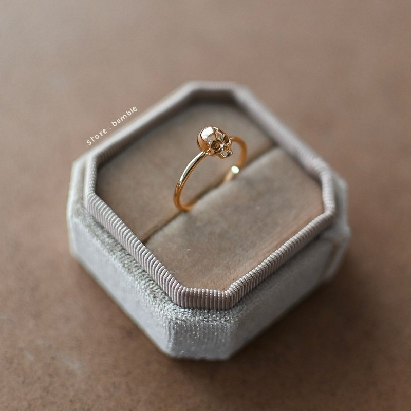 Golden Skull Ring (Stainless Steel)