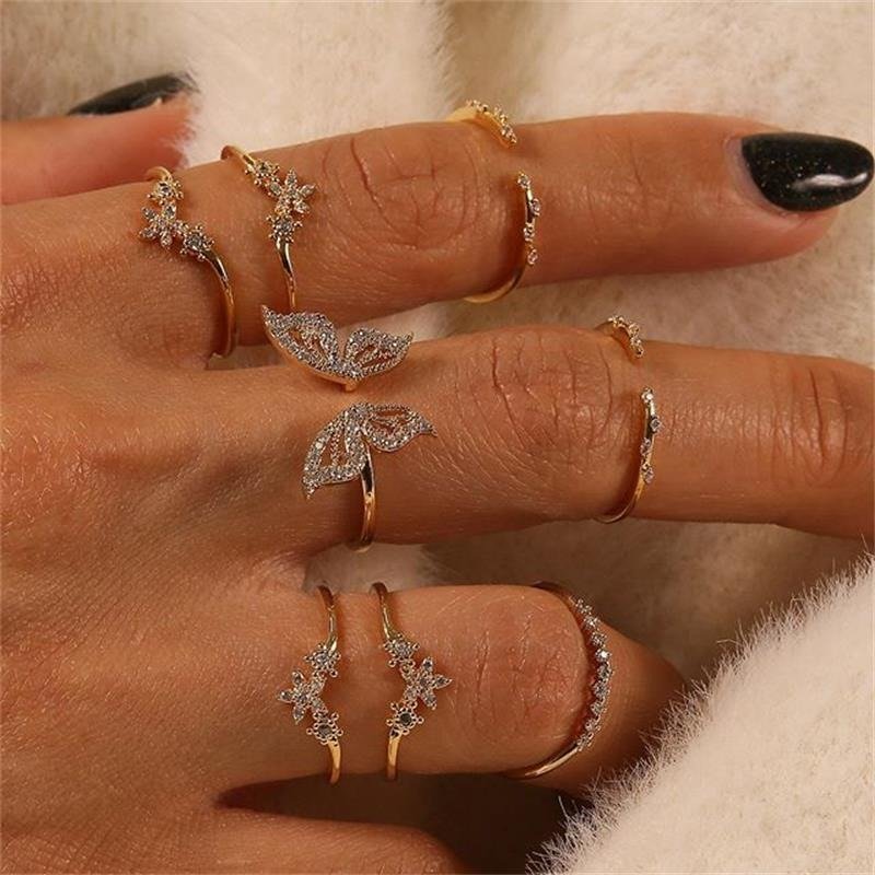 Lilah Butterfly Rings Set